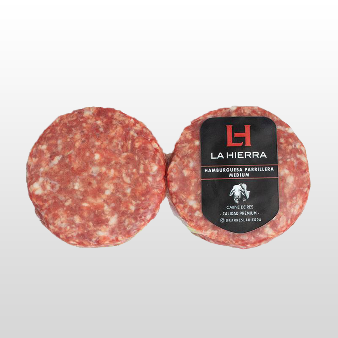 Carne de Hamburguesa Med de Res (Paquete de 150 grs / 4 unidades)