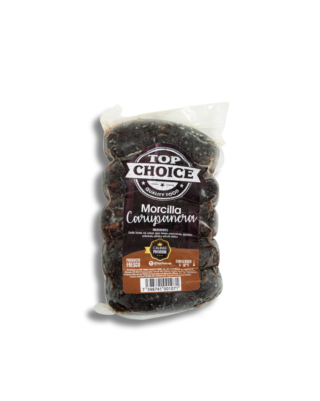 Morcilla Carupanera (Paquete 5 unidades) – Top Choice