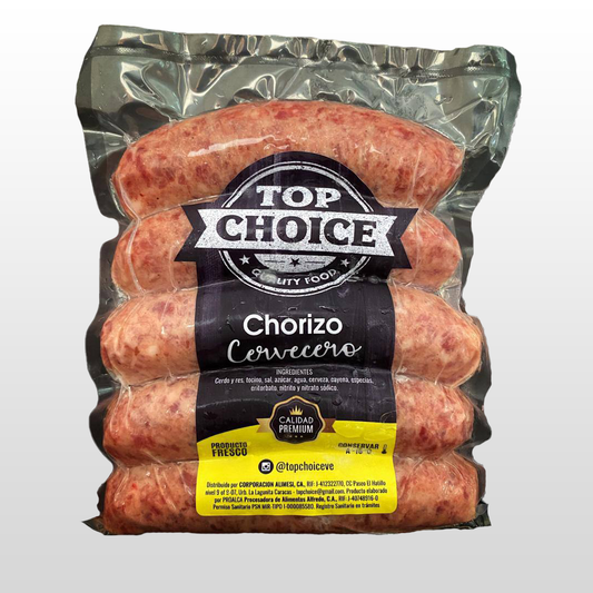 Chorizo Cervecero (Paquete 5 unidades) – Top Choice